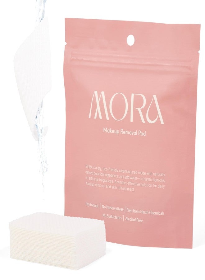 MORA Skincare Water-Activated Dry Cleansing Pads - Alcohol-Free Botanical Makeup Remover - Hand, Body, Face Pads for Women and Men - Portable - Safe for Sensitive Skin - 30 Count - Image 1